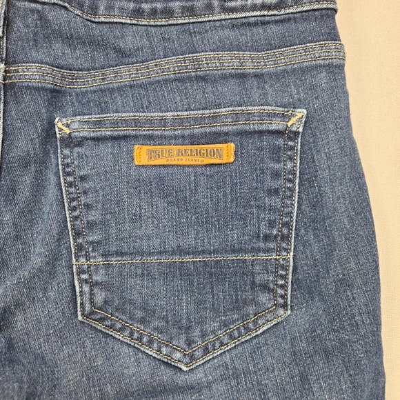 True Religion Women's‎ Stella Skinny Jeans Blue Wash Size 29 Made in USA - Picture 3 of 12